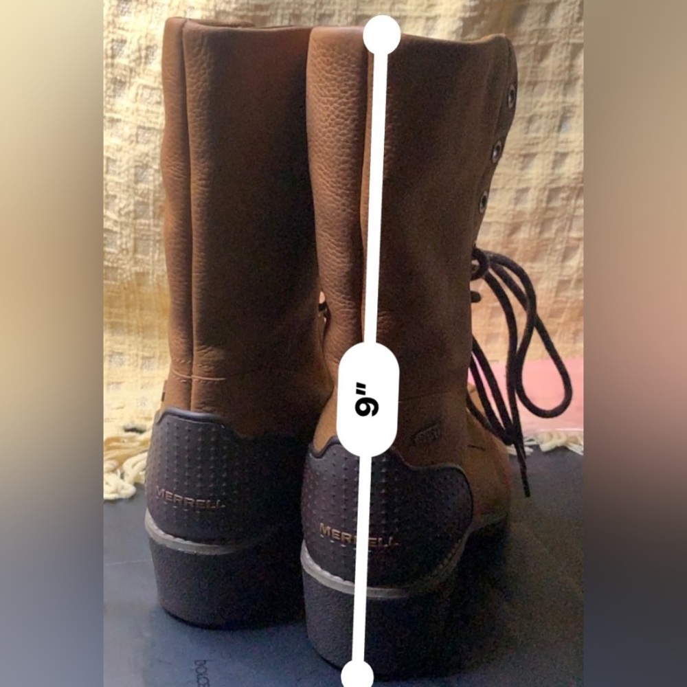 💥MERREL💥 Merrell Brunette Waterproof Select Dry Ice Polar Boots Brown 💥#MR17 - Picture 14 of 14